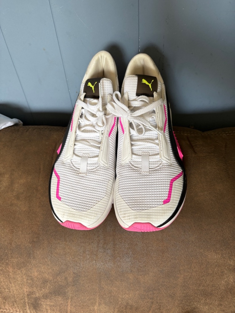 Puma Women’s Cream and Pink Performance Running Shoes